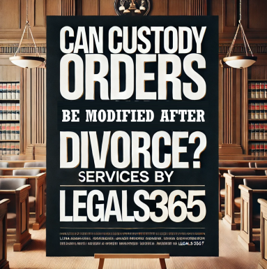 Can custody orders be modified after divorce?