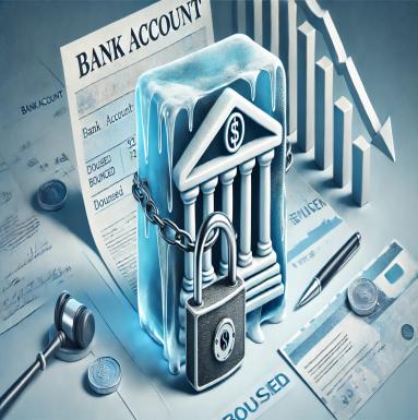 Can the cheque issuer bank account be frozen for non-payment?
