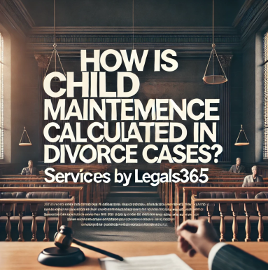 How is child maintenance calculated in divorce cases?