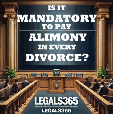 Is it mandatory to pay alimony in every divorce?