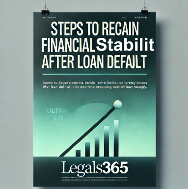 Steps to Regain Financial Stability After Loan Default