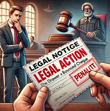 What happens if the drawer fails to respond to the legal notice?