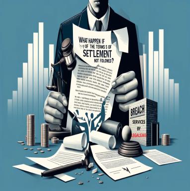 What happens if the terms of the settlement are not followed?
