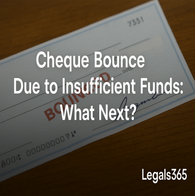 Cheque Bounce Due to Insufficient Funds What Next?