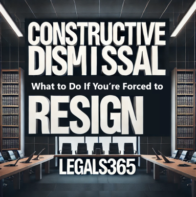Constructive Dismissal: What to Do If You’re Forced to Resign
