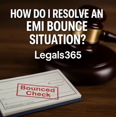 How do I resolve an EMI bounce situation?