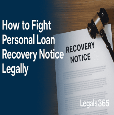 How to fight personal loan recovery notice legally