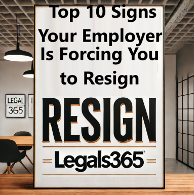 Top 10 Signs Your Employer Is Forcing You to Resign