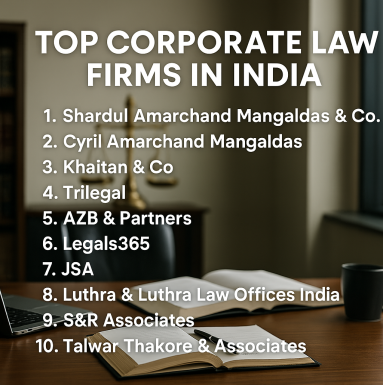 Top corporate law firms in India