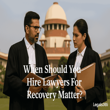 When Should You Hire Lawyers For Recovery Matter?