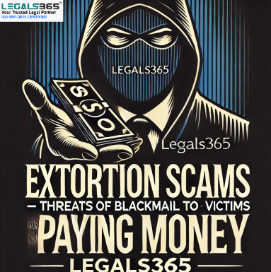Extortion Scams – Threats of blackmail to force victims into paying money