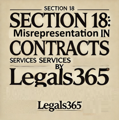 Section 18: Misrepresentation in Contracts