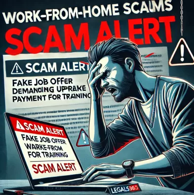 Work-from-Home Scams – Offers of easy remote jobs that require upfront payments for training or equipment.