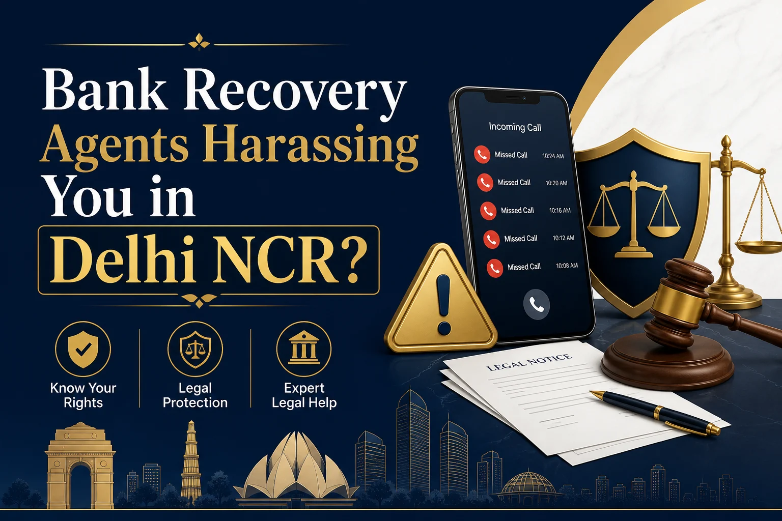 Bank Recovery Agents Harassing You in Delhi NCR?