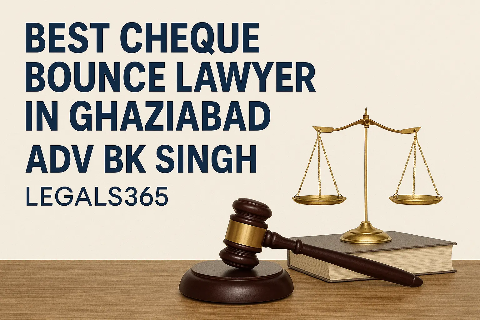 Best Cheque Bounce Lawyer in Ghaziabad - Adv BK Singh | Legals365