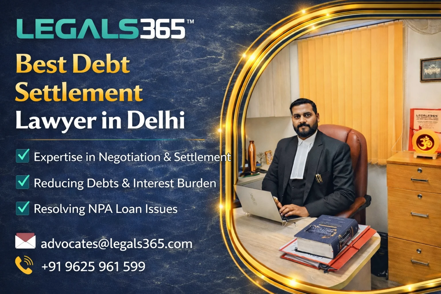 Best Debt Settlement Lawyer in Delhi - Adv BK Singh | Legals365