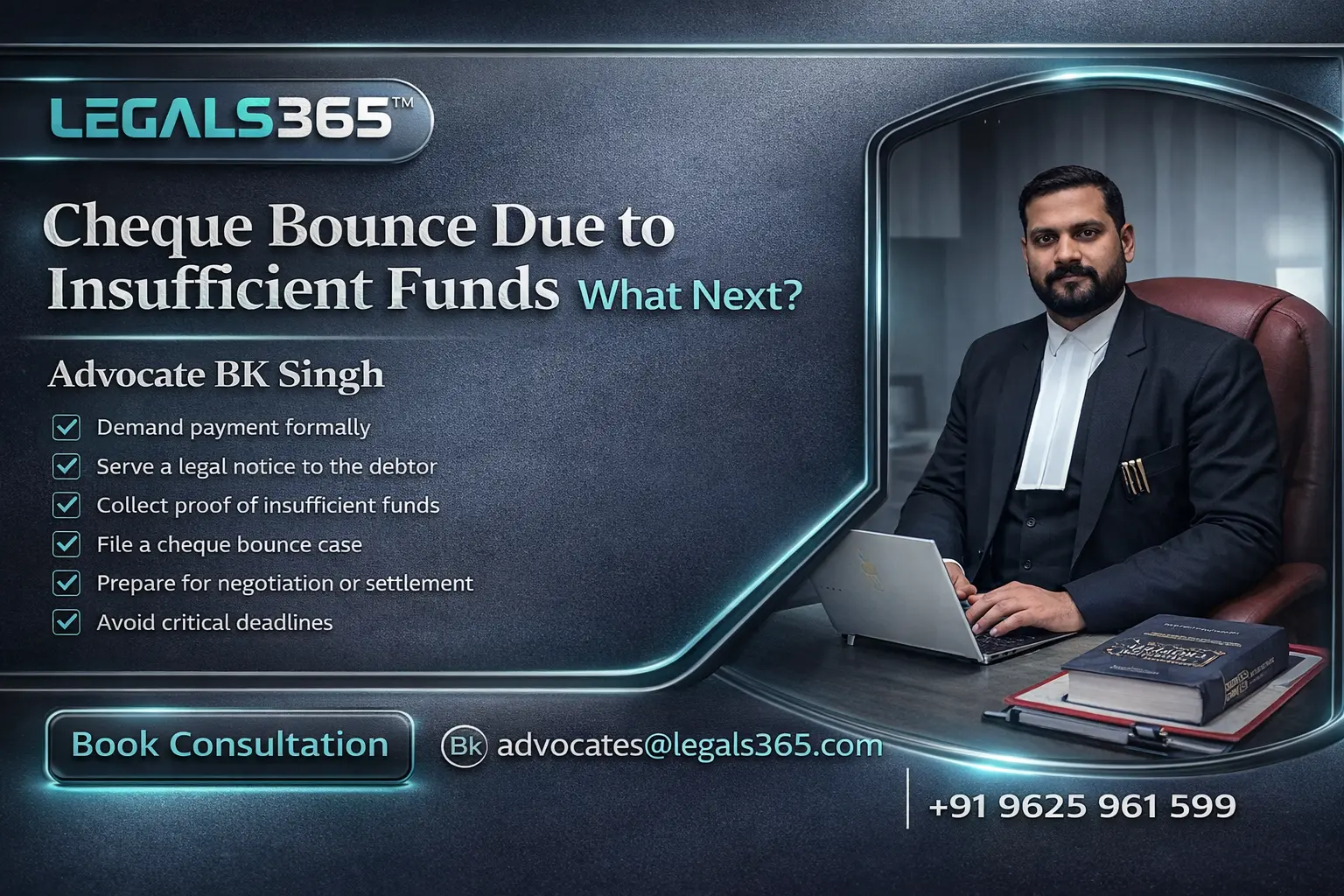 Cheque Bounce Due to Insufficient Funds What Next?