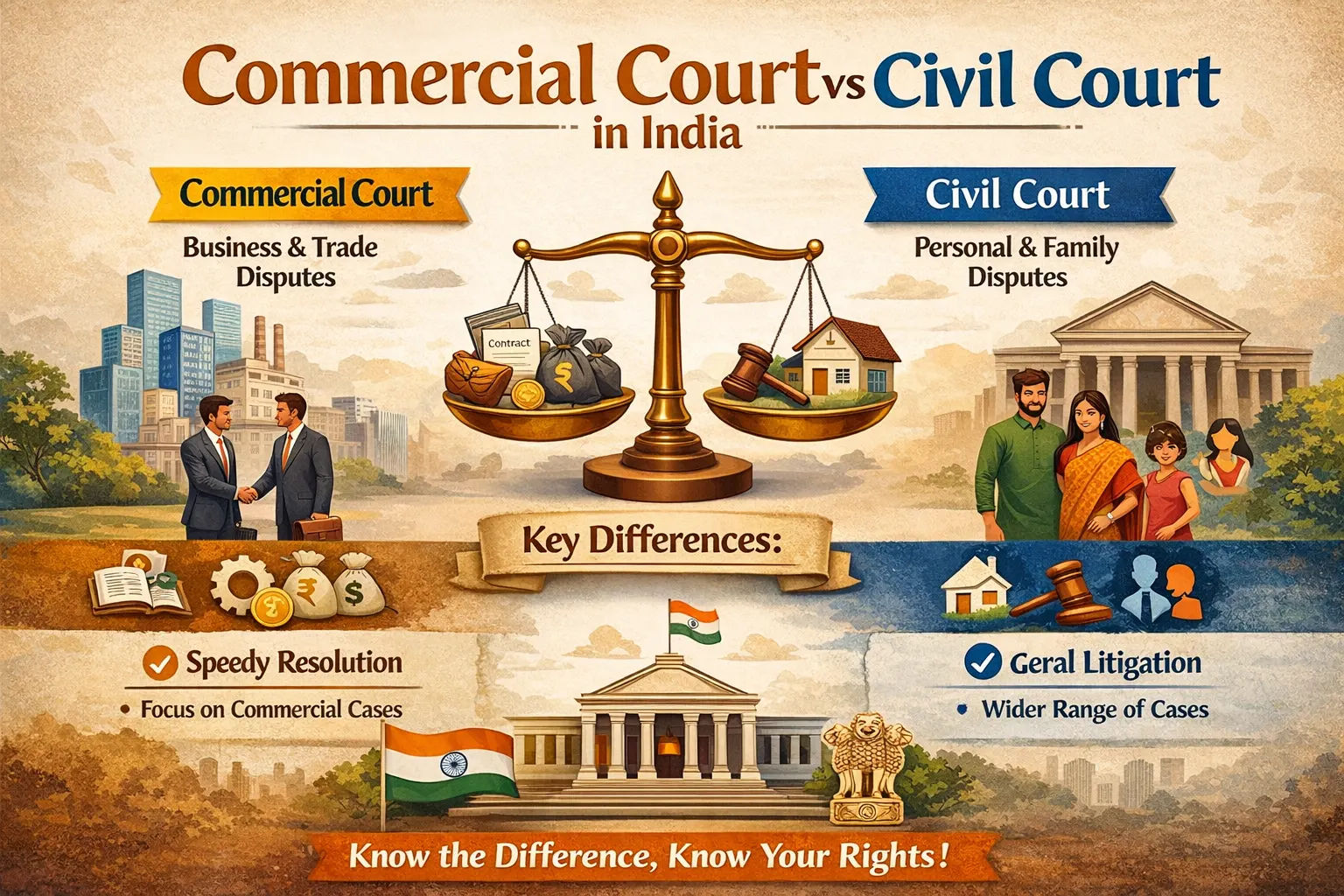 Commercial Court vs Civil Court in India