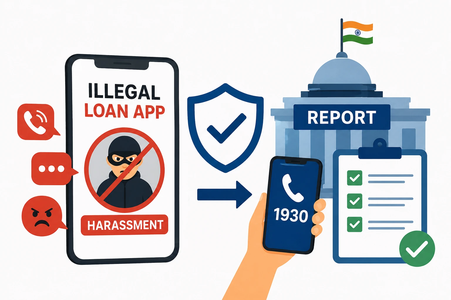 How Can You Report Illegal Loan App Harassment in India?