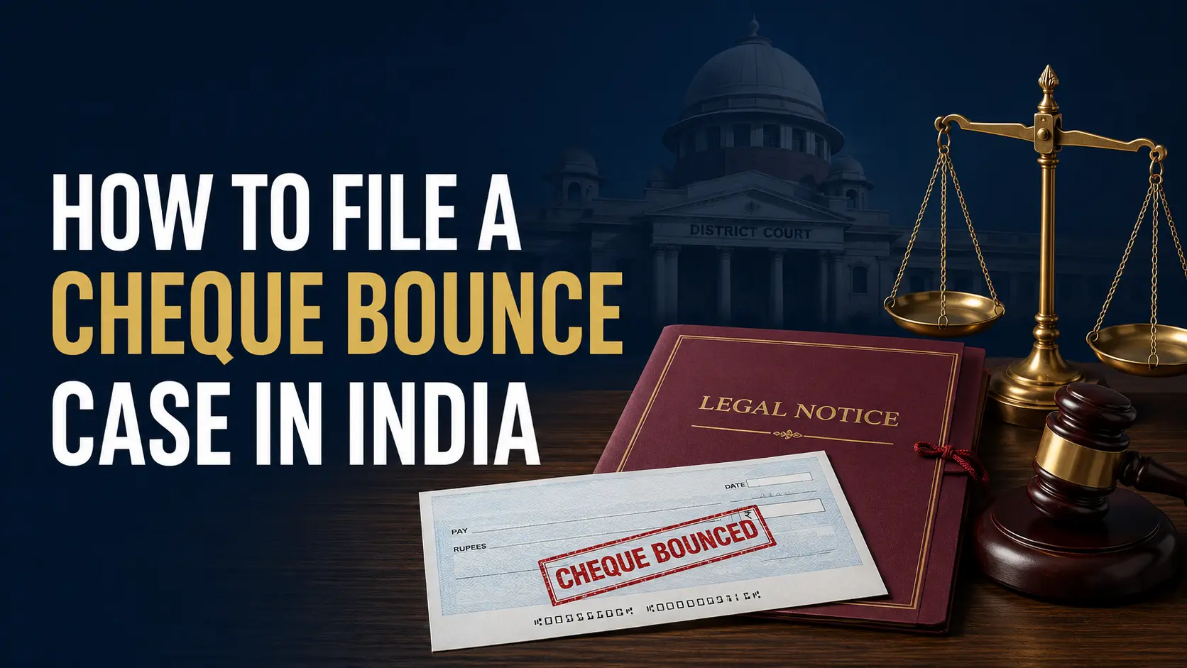 How to File a Cheque Bounce Case in India: Step-by-Step Guide