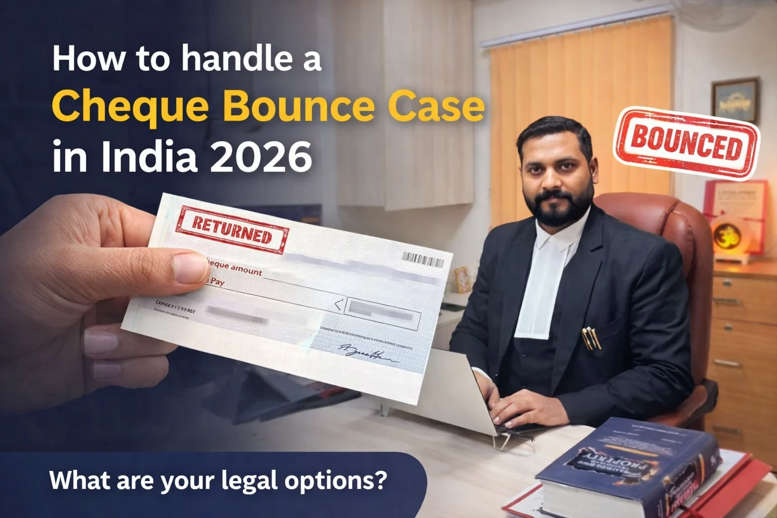 How to handle a cheque bounce case in india 2026