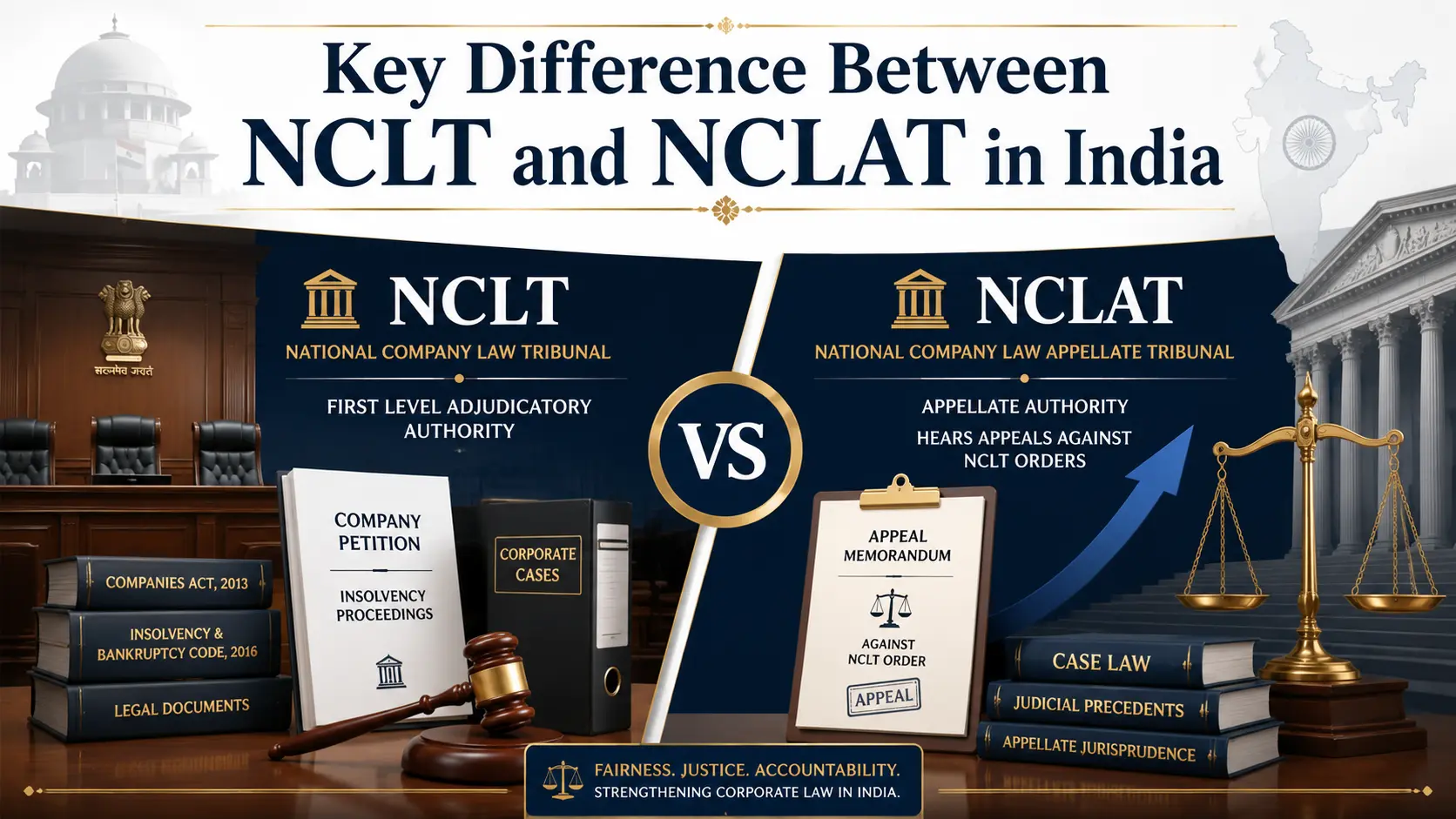 Key Difference Between NCLT and NCLAT in India