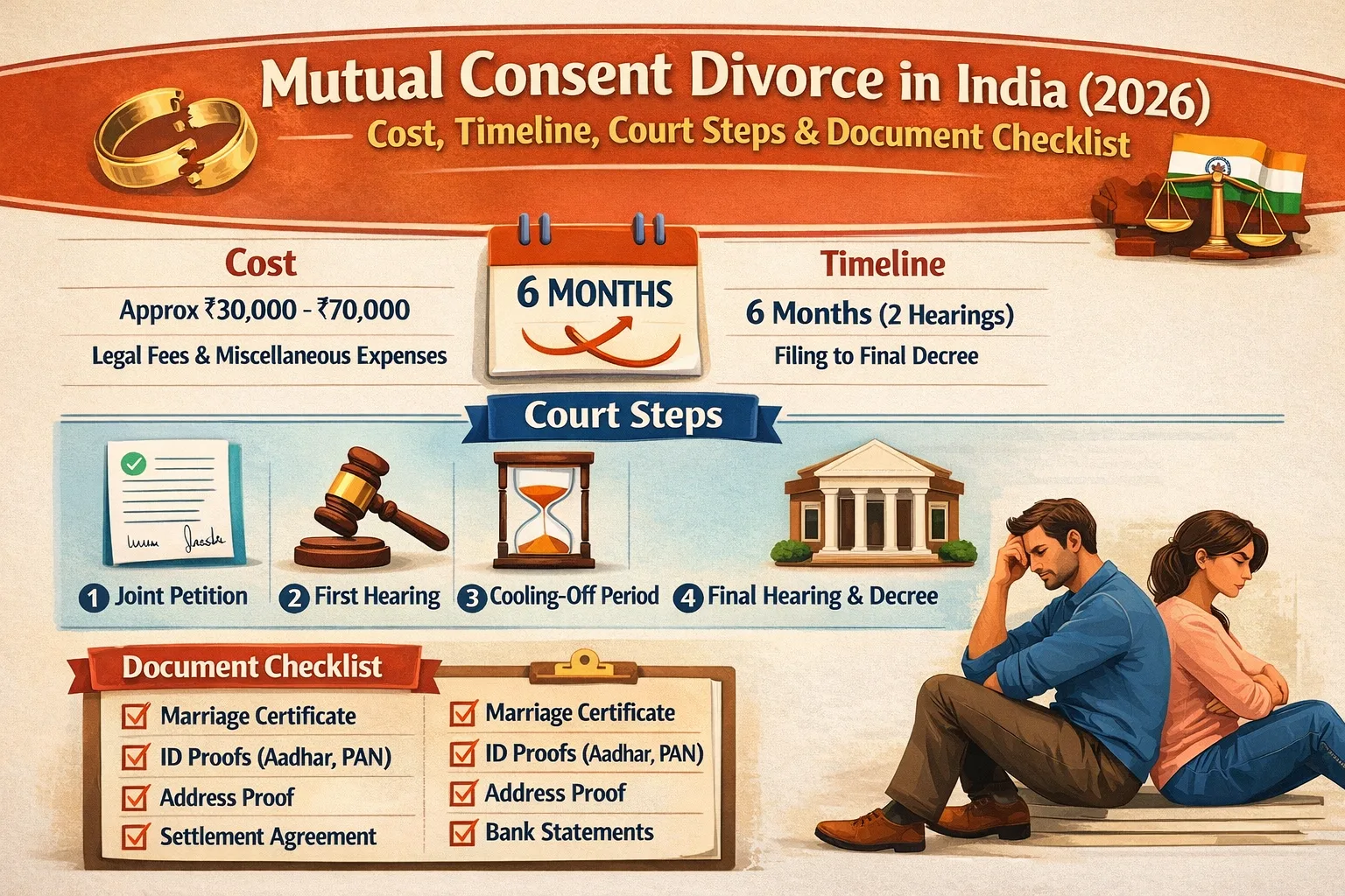 Mutual Consent Divorce India 2026 Cost Steps Timeline Mutual Consent Divorce India 2026 Cost Steps Timeline