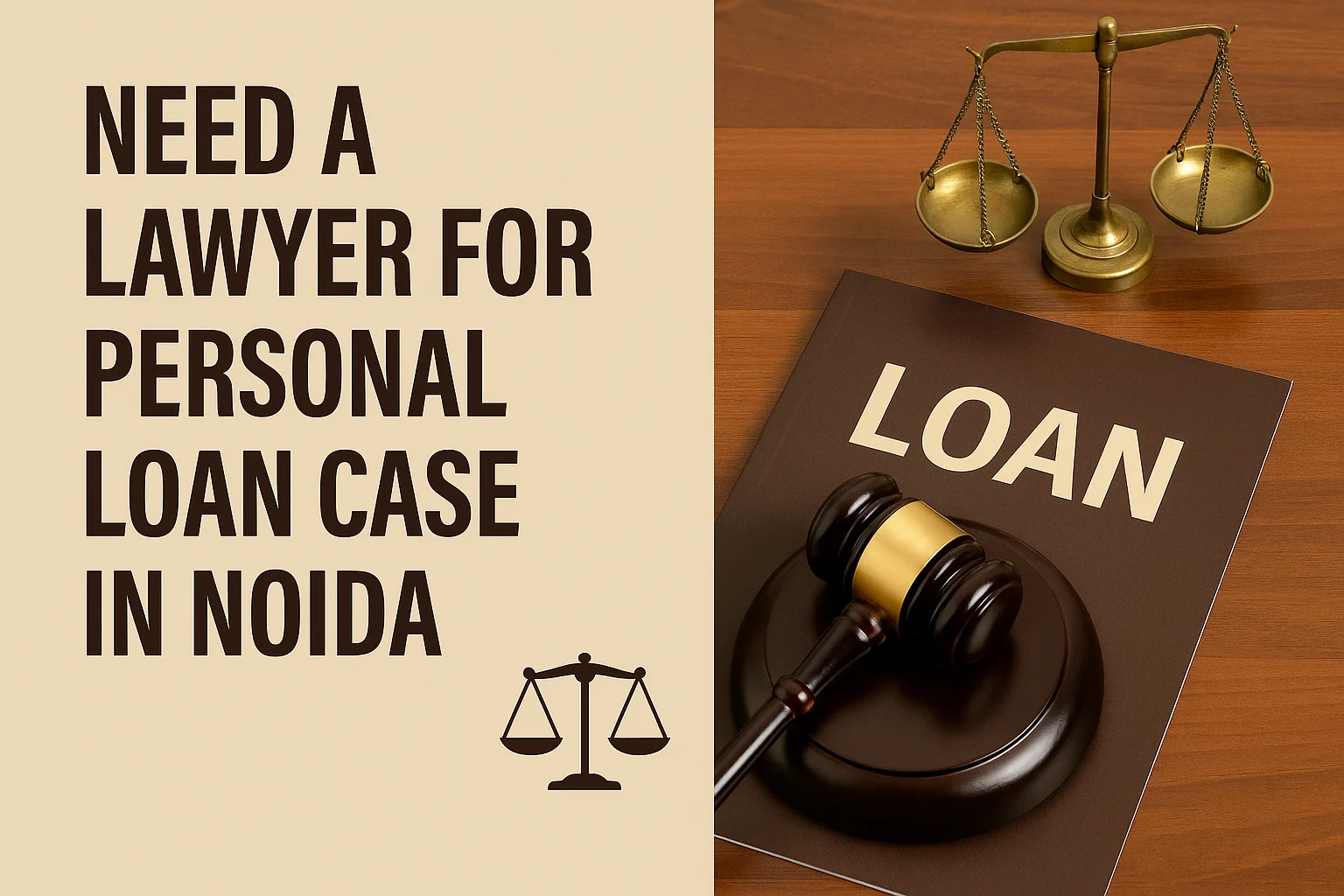 Need a lawyer for personal loan case in Noida