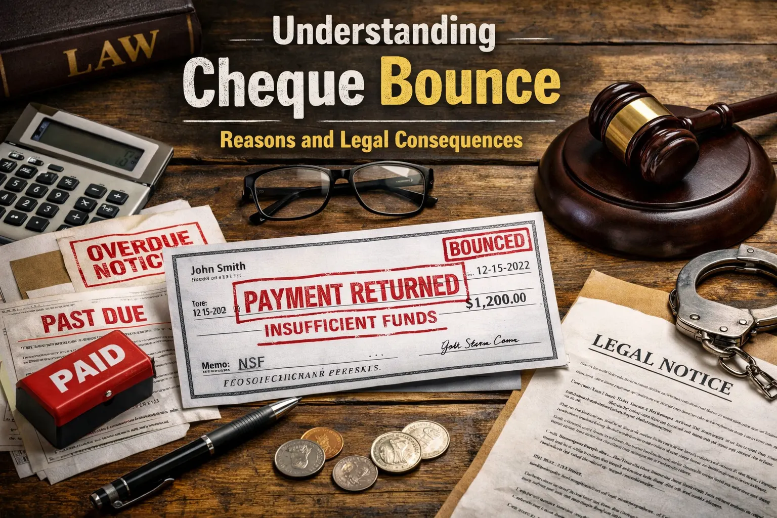 Understanding Cheque Bounce – Reasons and Legal Consequences
