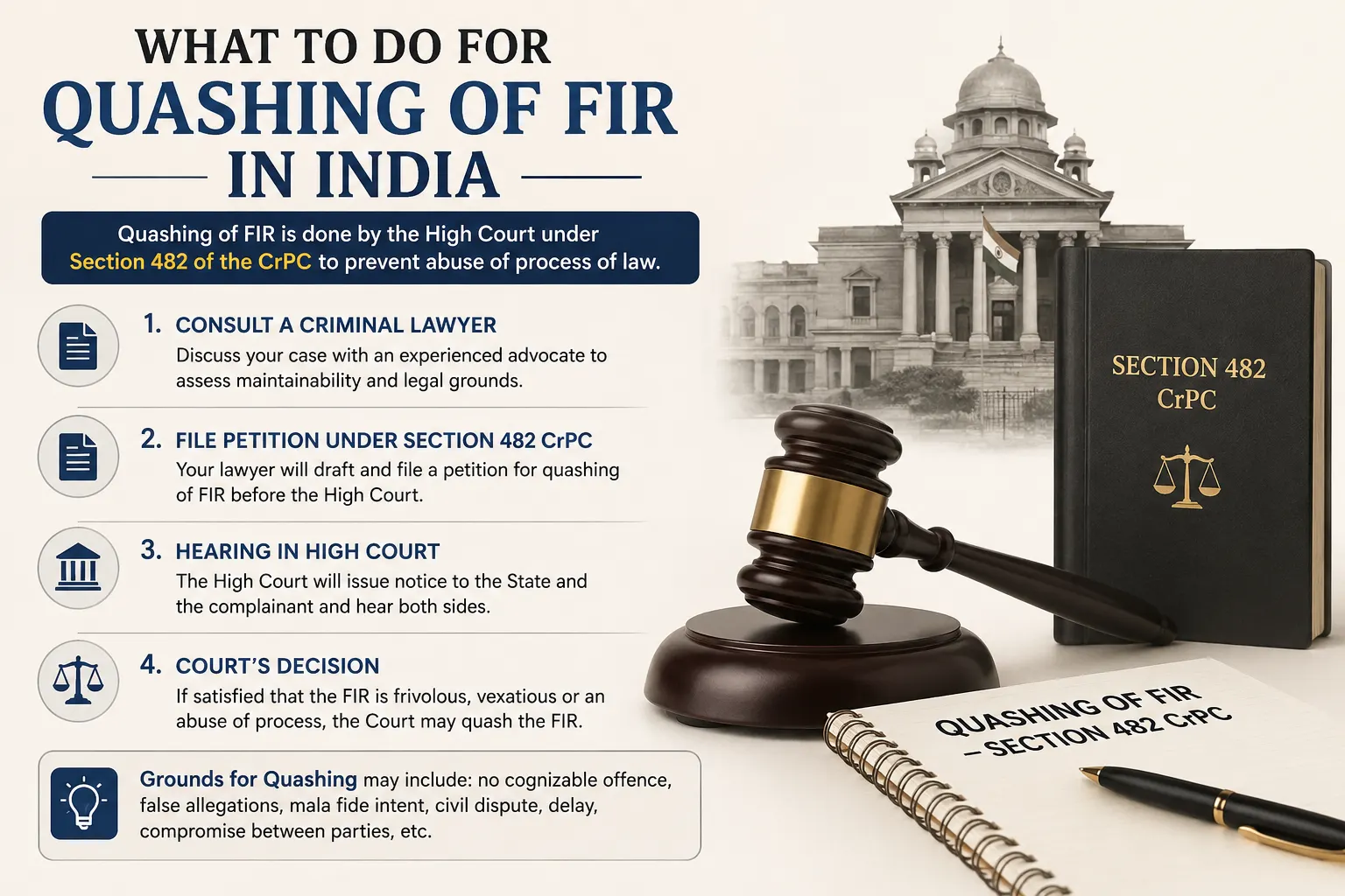 What To Do For Quashing of FIR in India