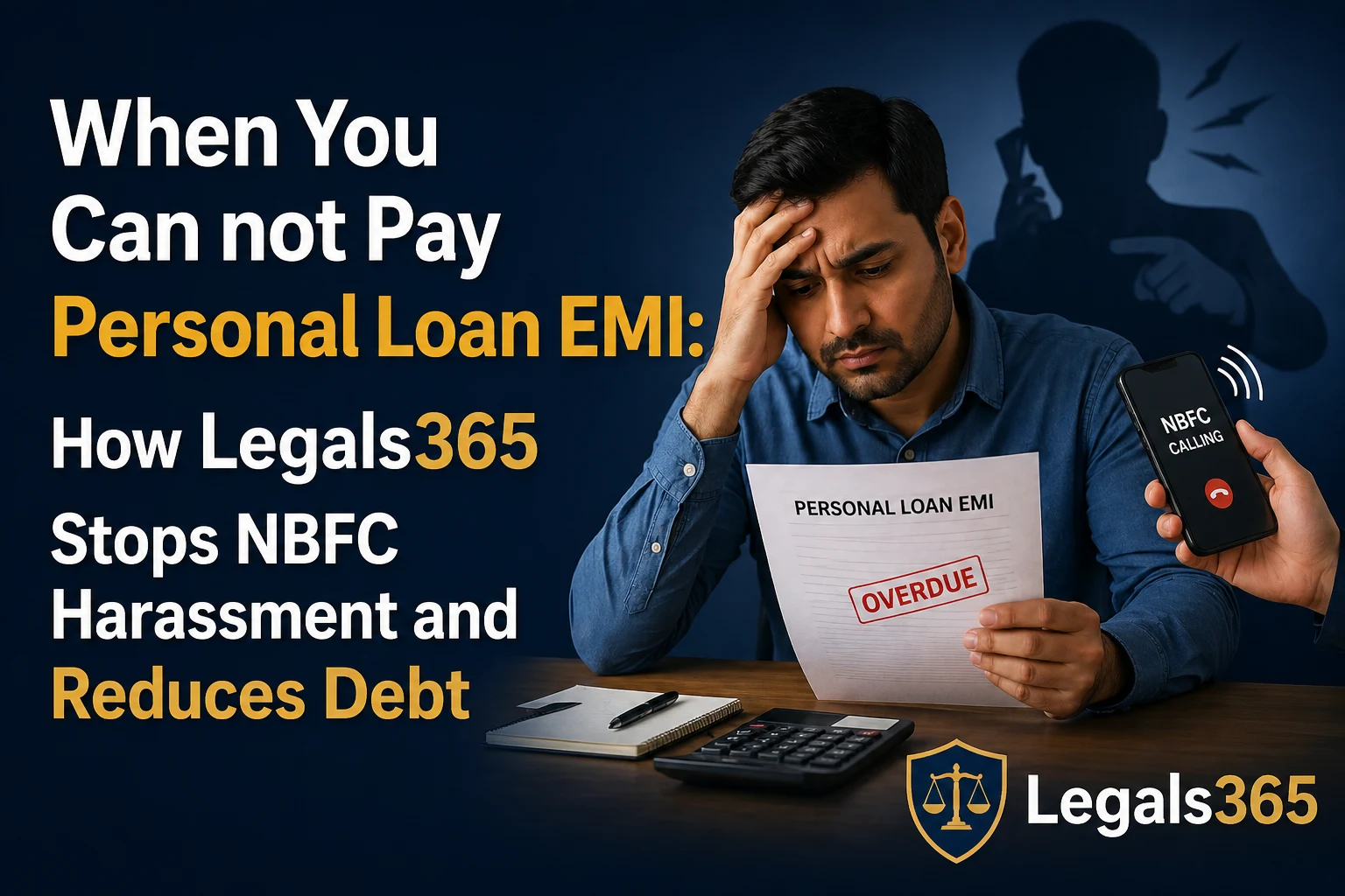 When You Can not Pay Personal Loan EMI: How Legals365 Stops NBFC Harassment and Reduces Debt